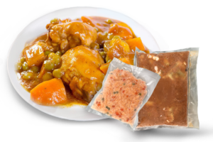 POLLO A LA JARDINERA 1Kg $230 mxn (incluye 500 g de arroz blanco gratis)